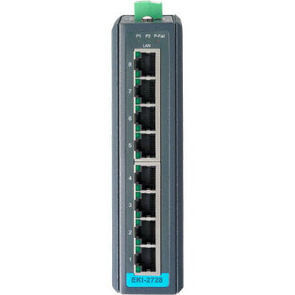 8FE Unmanaged Industrial Ethernet Switch with Surge Protection - Advantech EKI-2728-CE
