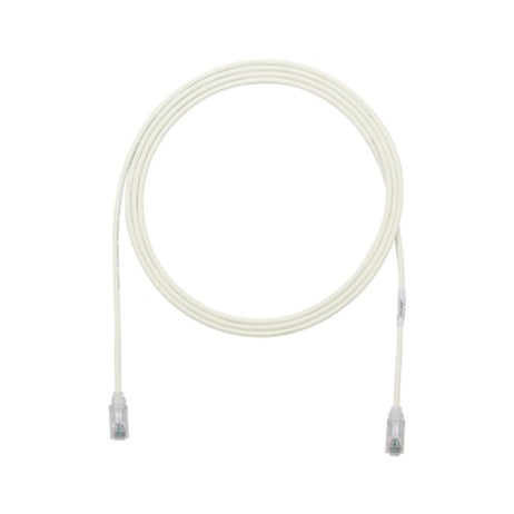 8IN CAT6 COP PATCH CORD OFF WHT CM LSZH