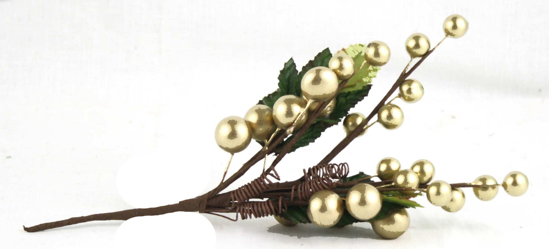 9" Berry Spray - Silver