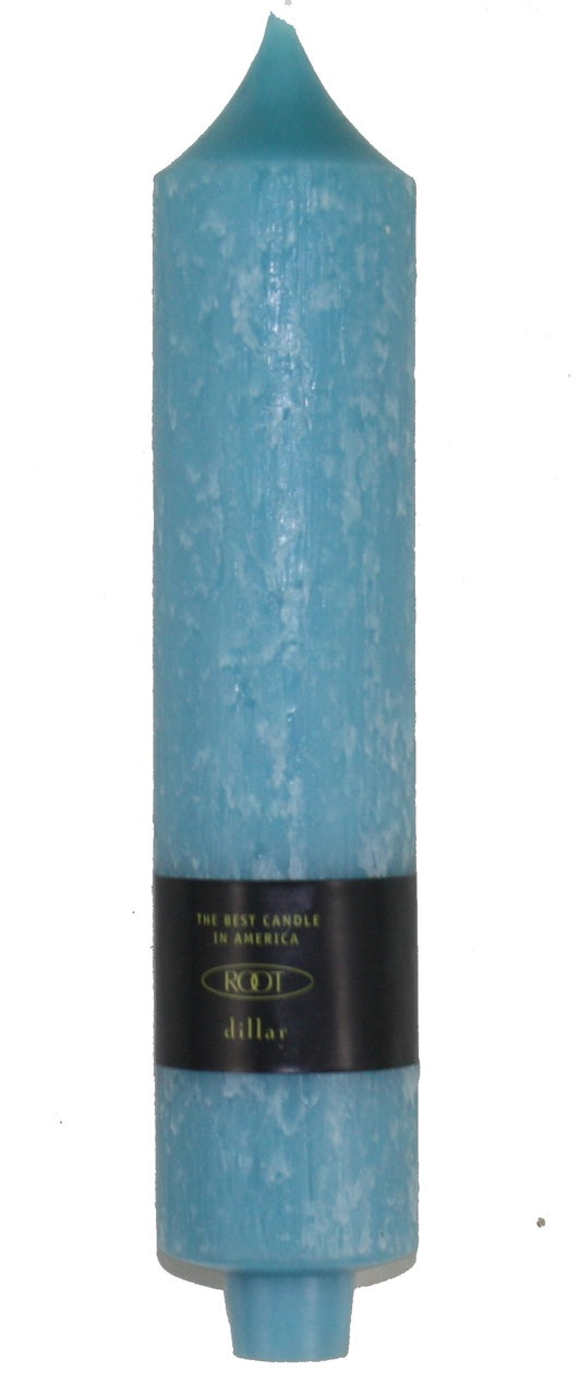 9 Inch Dillar Column Candle - Aqua