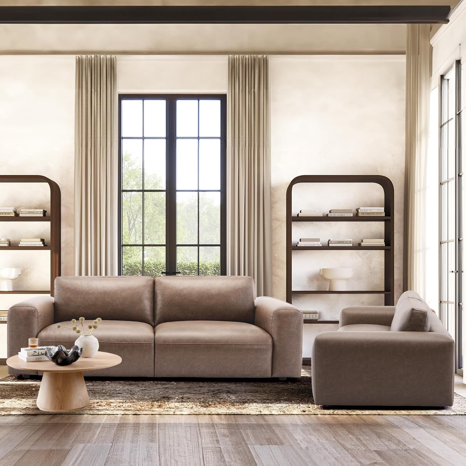 95 Inch Oversized Sofa With Extra Deep Seats Living Room