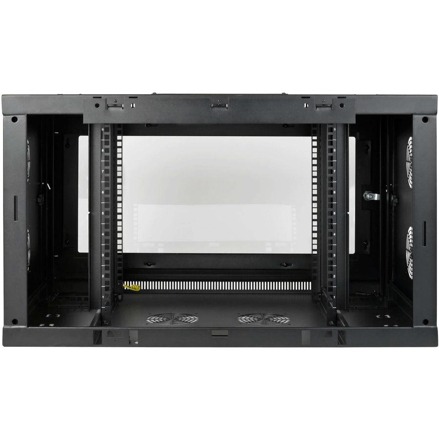 9U Wall Mount Rack Enclosure - Network Equipment Storage Cabinet | Tripp Lite SRW9UDPGVRT
