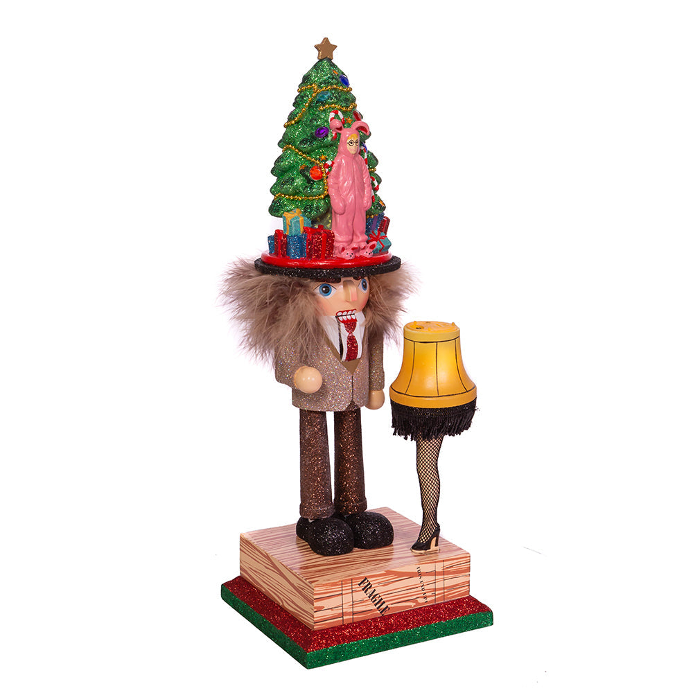 A Christmas Story Nutcracker with Lighted Leg Lamp - 15 Inch