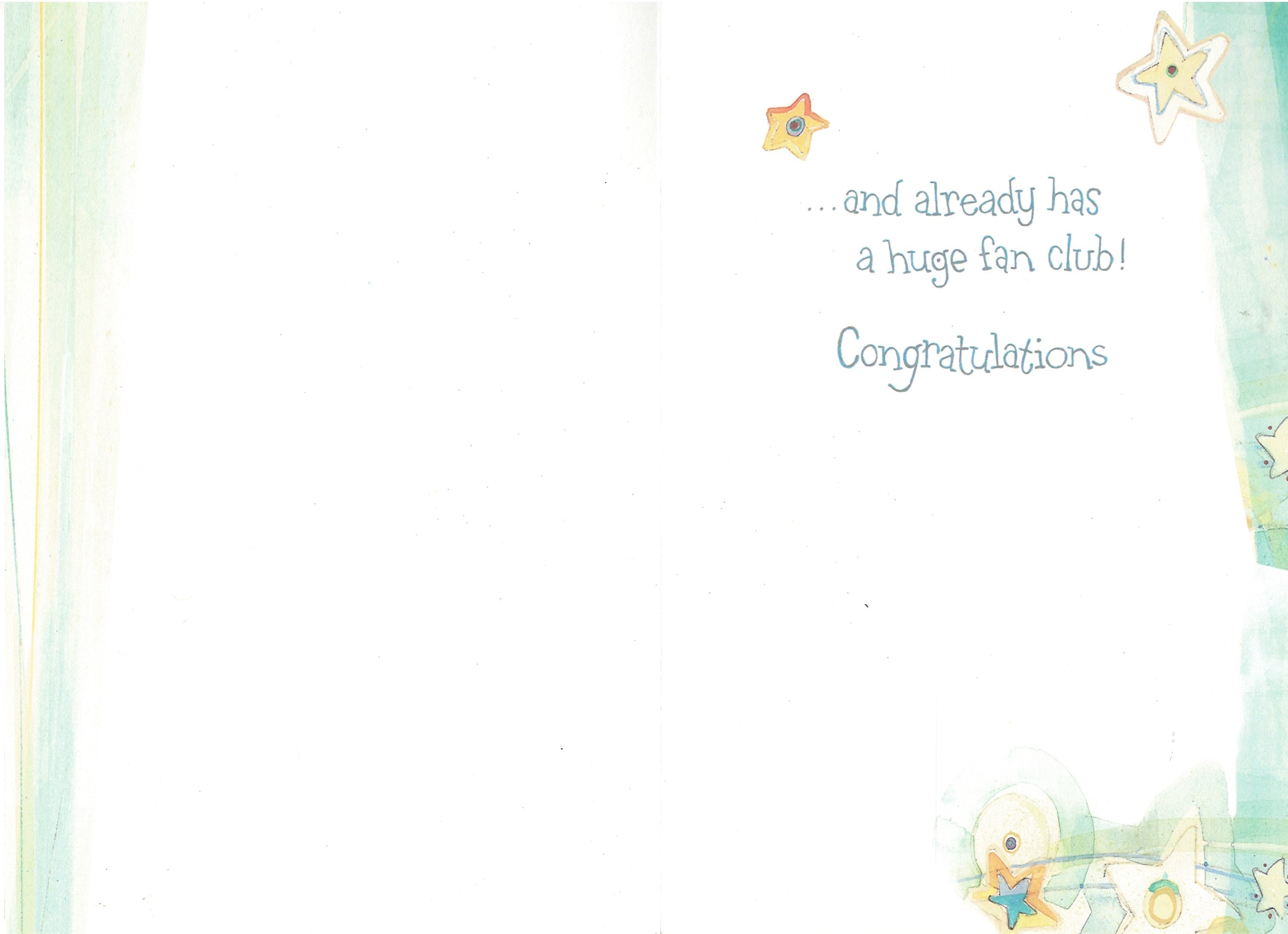 A Star is Born - New Baby Card