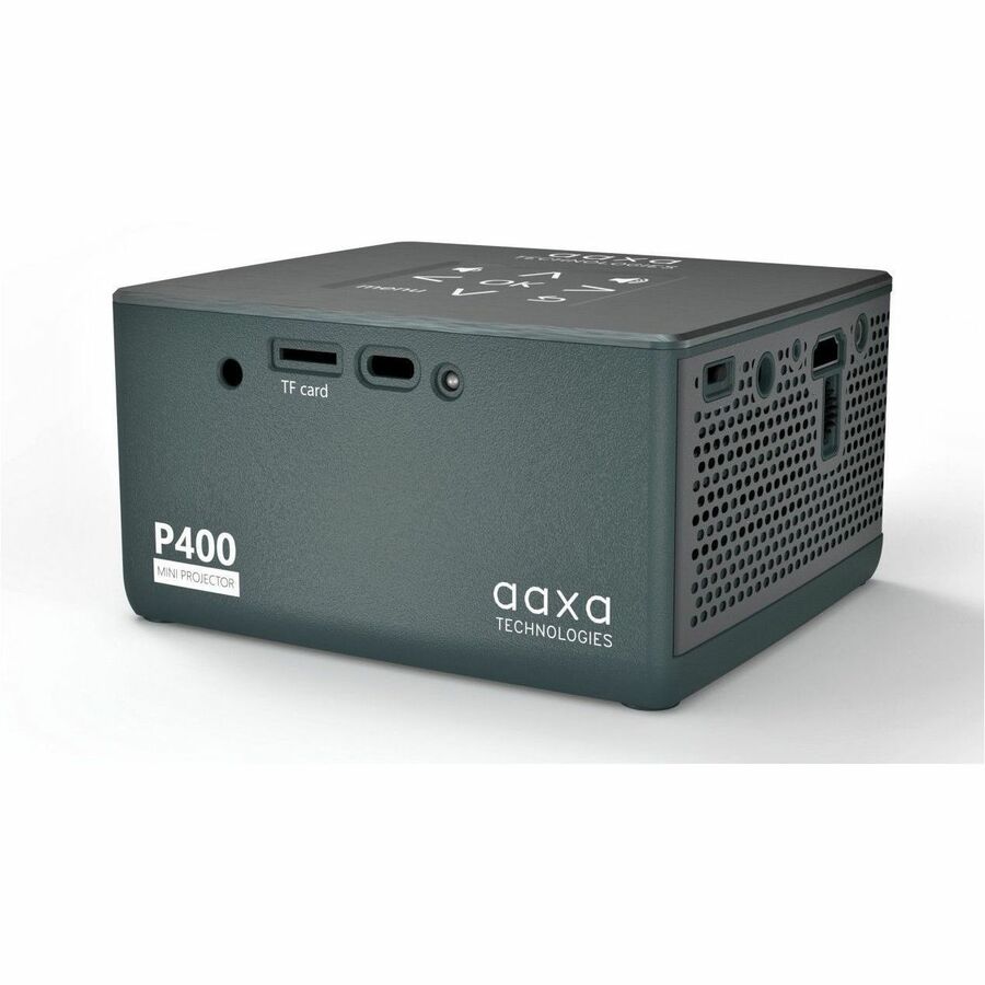 AAXA Technologies P400+ Short Throw LED Projector - 16:9 - Space Gray - 1920 x 1080 - Fron