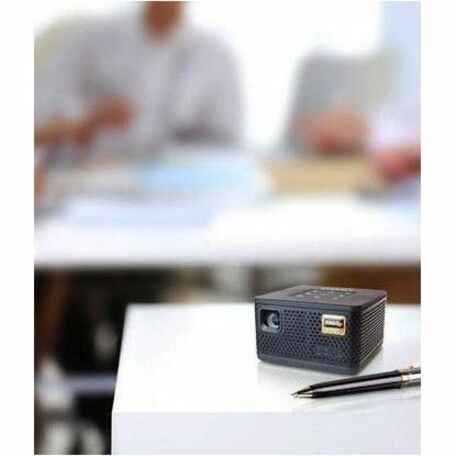 AAXA Technologies P7+ DLP Projector - 16:9 - Portable - Gray Black - 1920 x 1080 - Front -