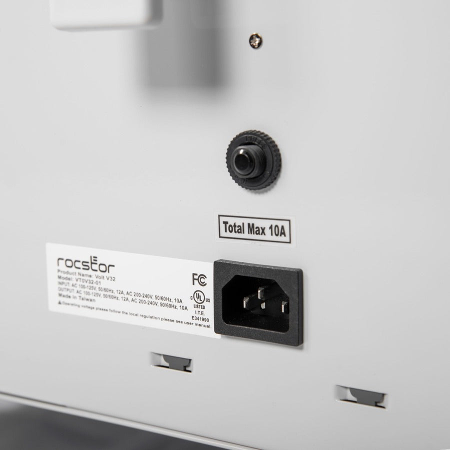 AC Charging Cart Up to 32 Devices - Rocstor Volt V32 Steel Enclosure Notebook Chromebook Charging Station VT0V32-01