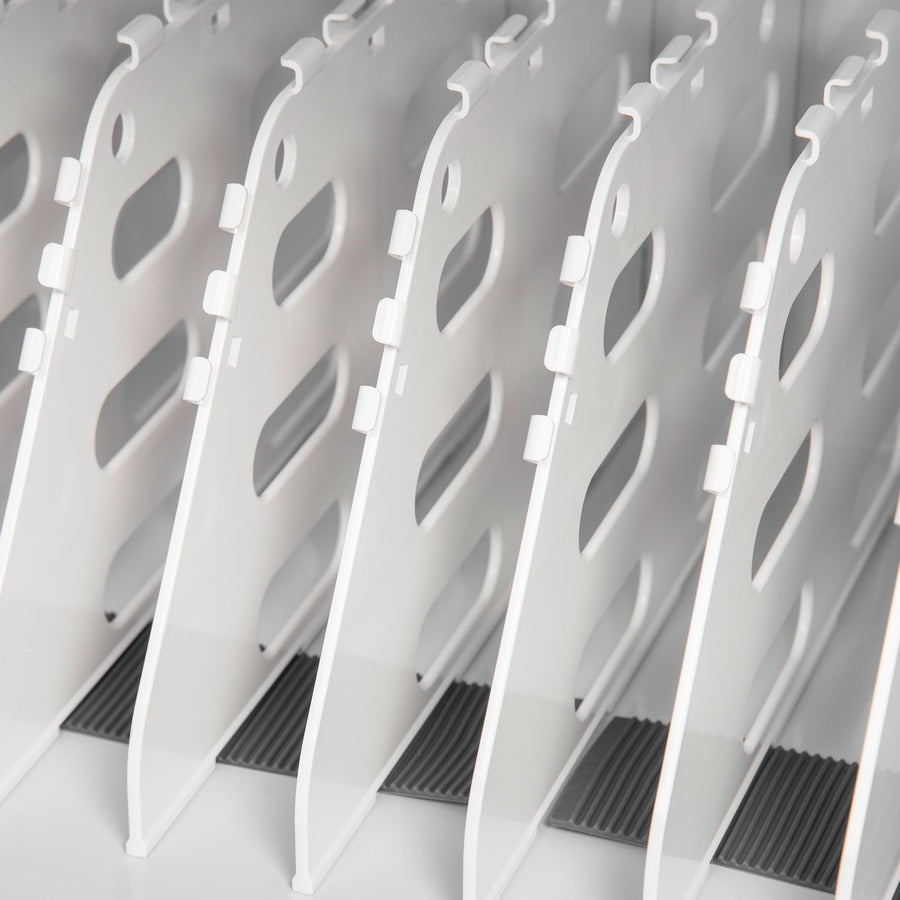 AC Charging Cart Up to 32 Devices - Rocstor Volt V32 Steel Enclosure Notebook Chromebook Charging Station VT0V32-01