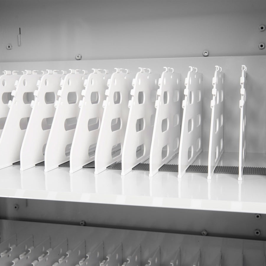 AC Charging Cart Up to 32 Devices - Rocstor Volt V32 Steel Enclosure Notebook Chromebook Charging Station VT0V32-01