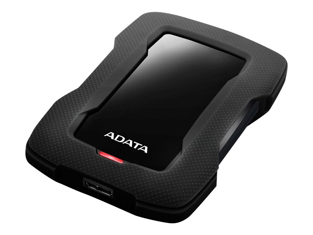 ADATA HD330 - Hard drive - 1 TB - external (portable) - USB 3.1 - 256-bit AES - black