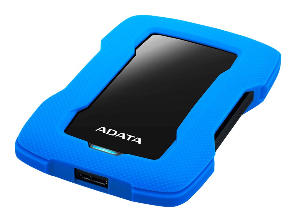 ADATA HD330 - Hard drive - 2 TB - external (portable) - USB 3.1 - 256-bit AES - blue