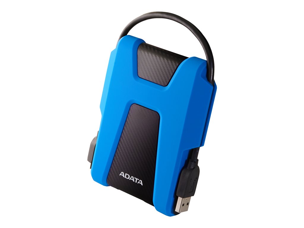 ADATA HD680 - Hard drive - encrypted - 2 TB - external (portable) - USB 3.1 - 256-bit AES - blue
