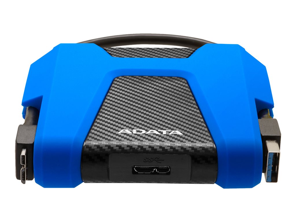 ADATA HD680 - Hard drive - encrypted - 2 TB - external (portable) - USB 3.1 - 256-bit AES - blue