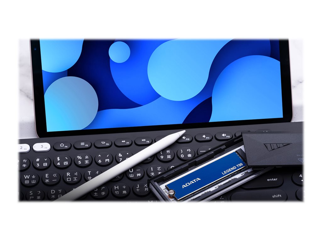 ADATA Legend 750 - SSD - 500 GB - internal - M.2 2280 - PCIe 3.0 x4 (NVMe) - 256-bit AES