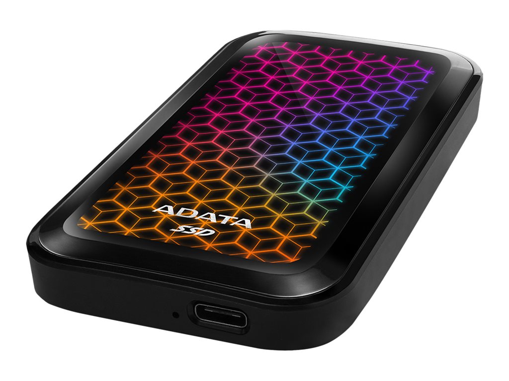 ADATA SE770G - SSD - 1 TB - external (portable) - USB 3.2 Gen 2 (USB-C connector) - black