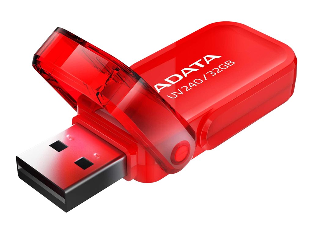 ADATA UV240 - USB flash drive - 32 GB - USB 2.0 - red