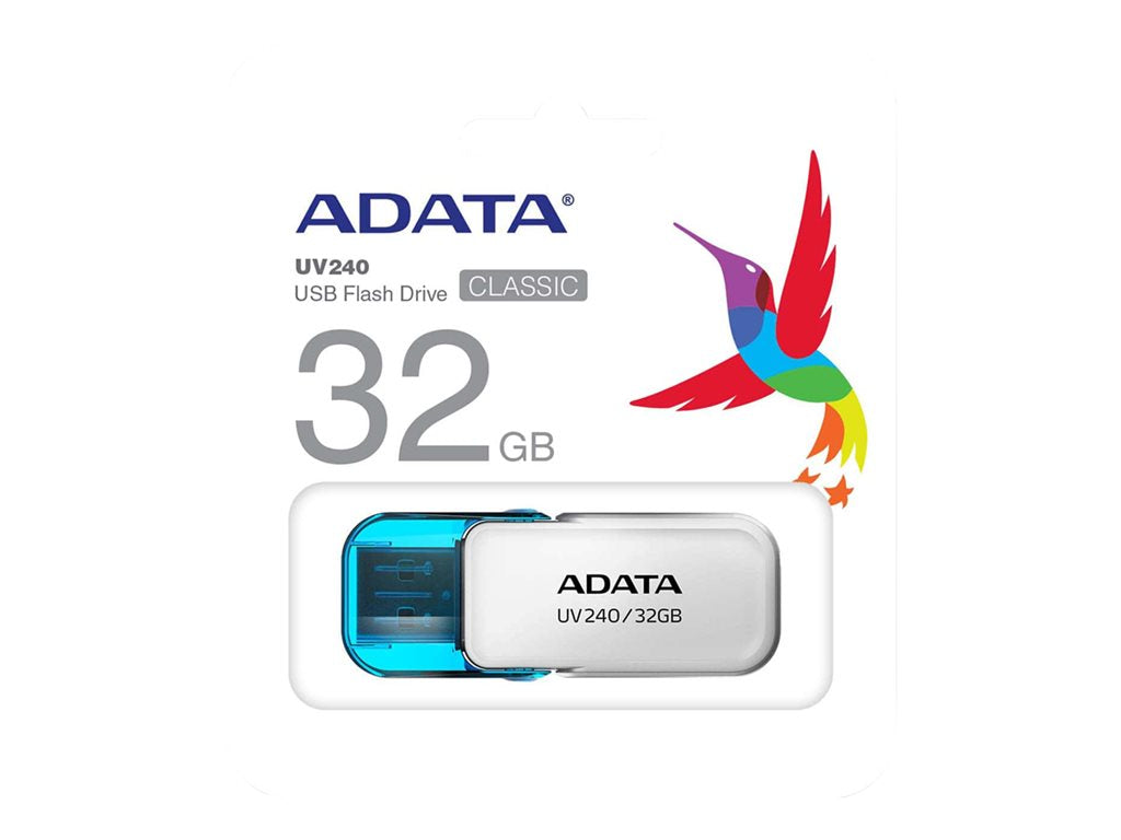ADATA UV240 - USB flash drive - 32 GB - USB 2.0 - white