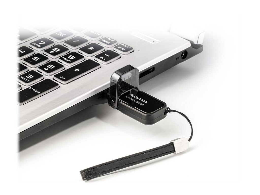 ADATA UV240 - USB flash drive - 64 GB - USB 2.0 - black