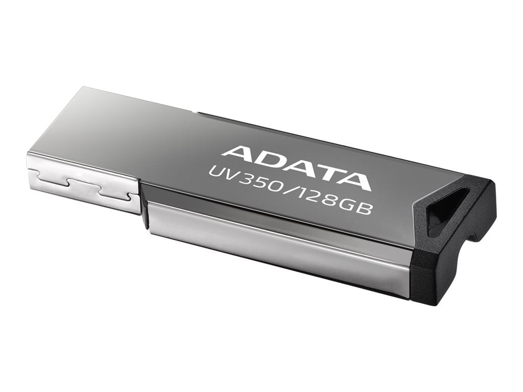 ADATA UV350 - USB flash drive - 128 GB - USB 3.2 Gen 1 - silver
