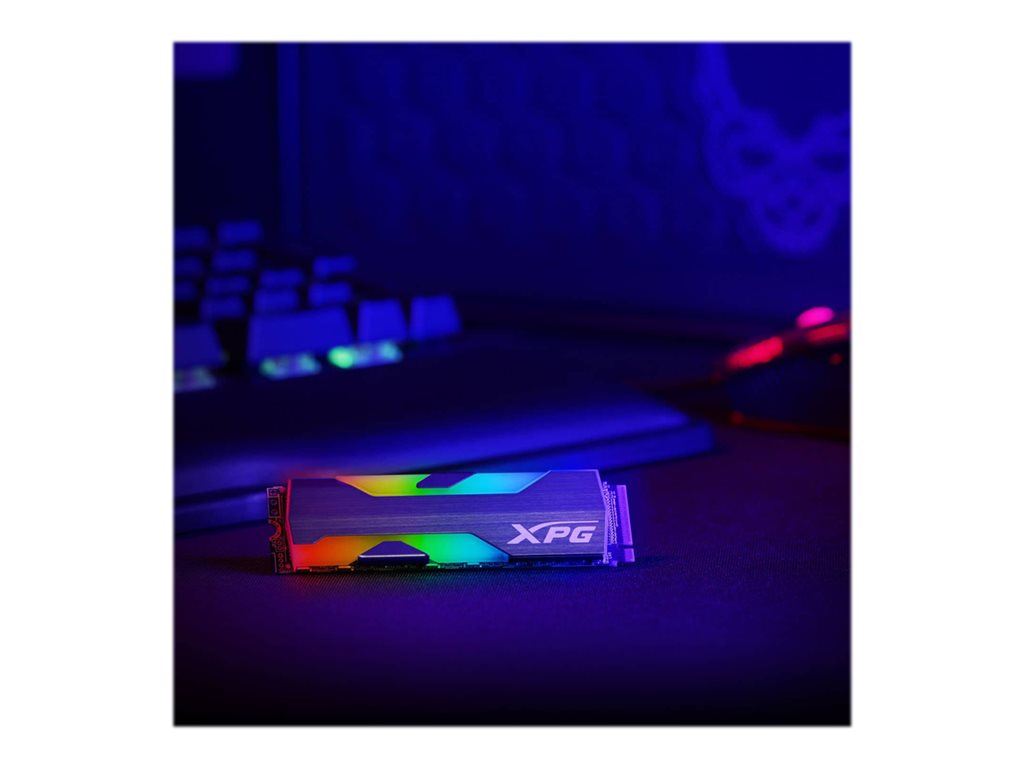ADATA XPG Spectrix S20G RGB - SSD - 1 TB - internal - M.2 2280 - PCIe 3.0 x4 (NVMe) - 256-bit AES - integrated heatsink