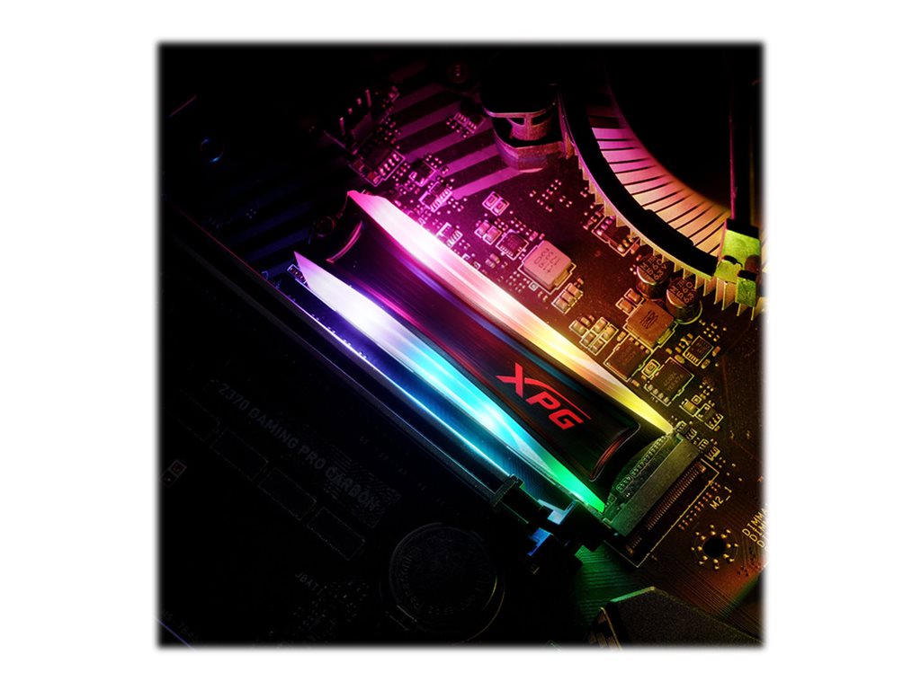 ADATA XPG Spectrix S40G RGB - SSD - 256 GB - internal - M.2 2280 - PCIe 3.0 x4 (NVMe) - 256-bit AES