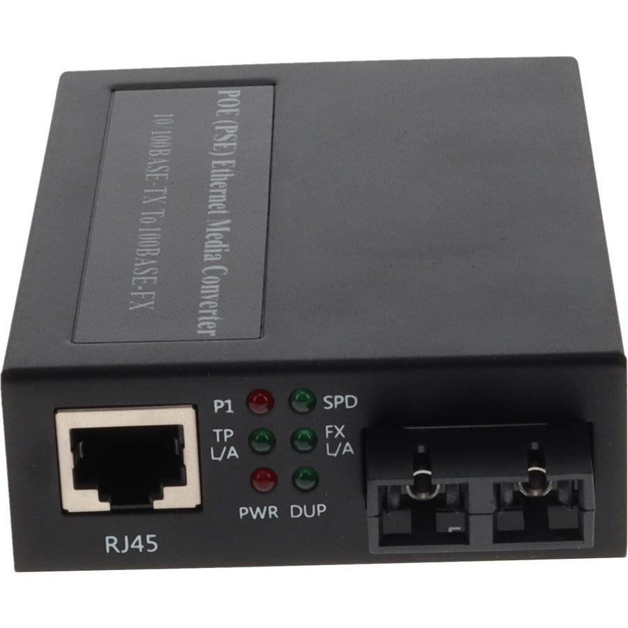ADD-FMCP-FX-SC POE Media Converter - 100Base-TX to 100Base-FX Multi-Mode Fiber SC