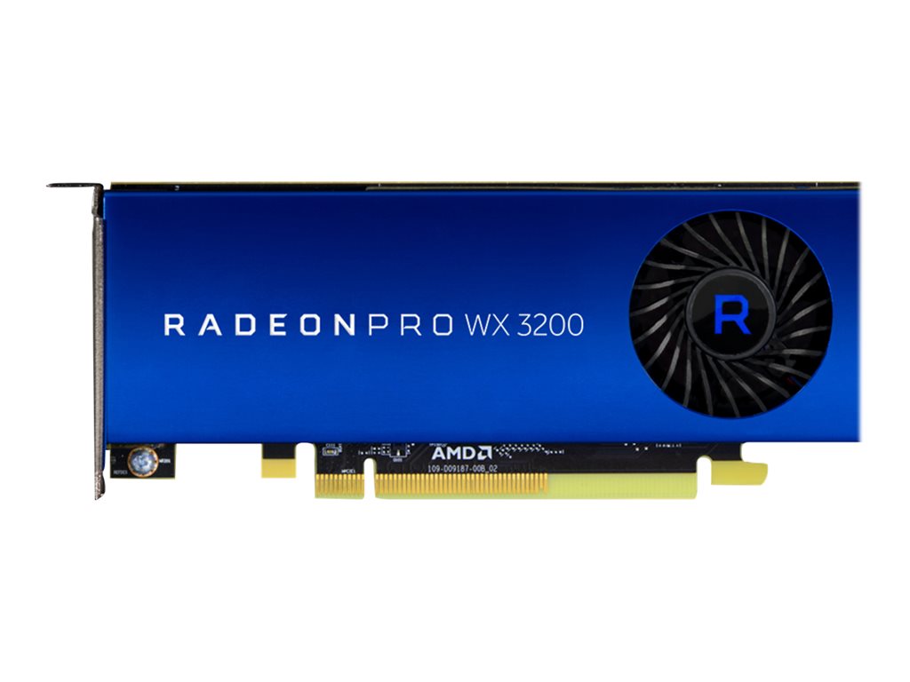 AMD Radeon Pro WX 3200 - Graphics card - Radeon Pro WX 3200 - 4 GB GDDR5 - PCIe 3.0 x16 low profile - 4 x Mini