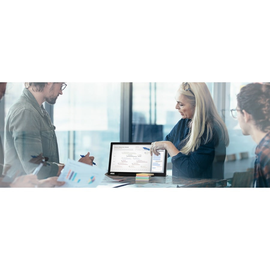 AOC I1601C 16 Class Full HD LCD Monitor - 16:9 - Black