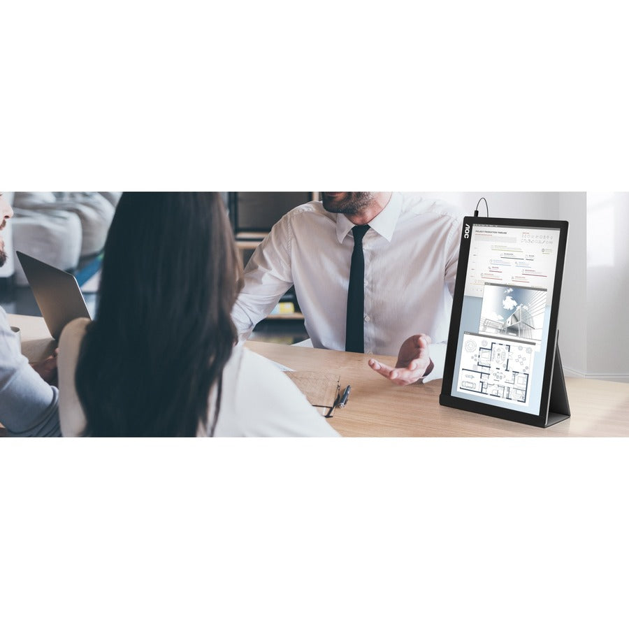 AOC I1601C 16 Class Full HD LCD Monitor - 16:9 - Black