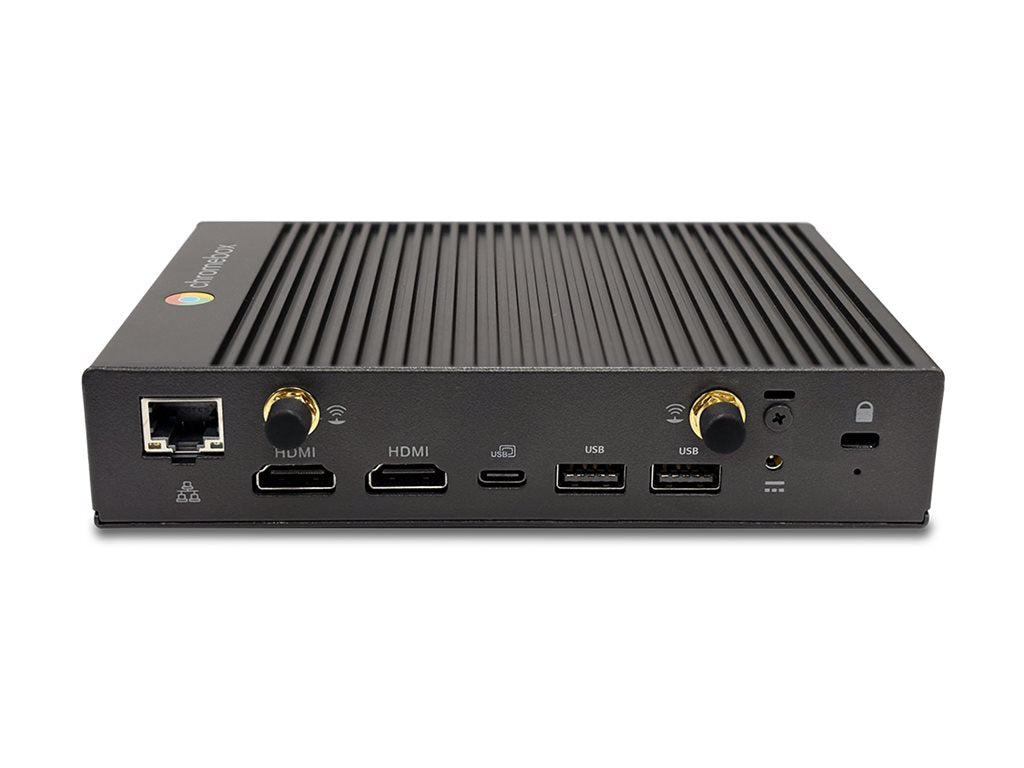 AOpen Chromebox Mini 2 - Mini PC 1 x Celeron N4500 / up to 2.8 GHz - RAM 8 GB - SSD - eMMC 32 GB - UHD Graphics - Gigabit Ethernet, 91.CM200.GA20