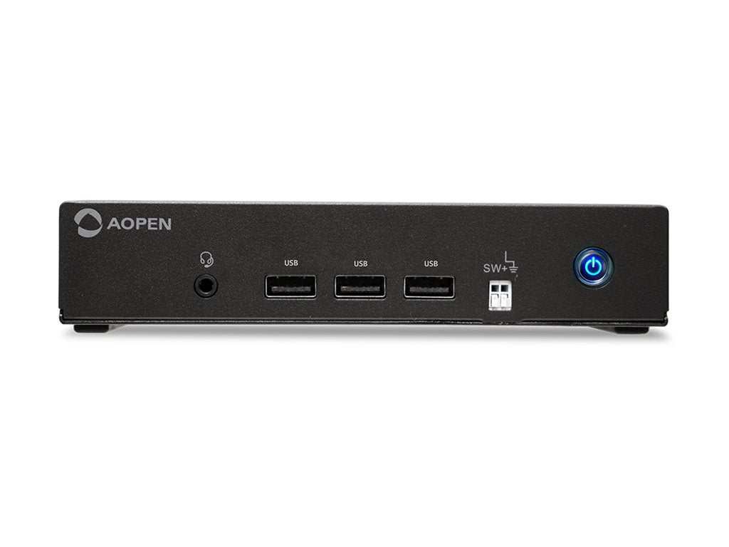 AOpen Chromebox Mini 2 - Mini PC 1 x Celeron N4500 / up to 2.8 GHz - RAM 8 GB - SSD - eMMC 32 GB - UHD Graphics - Gigabit Ethernet, 91.CM200.GA20