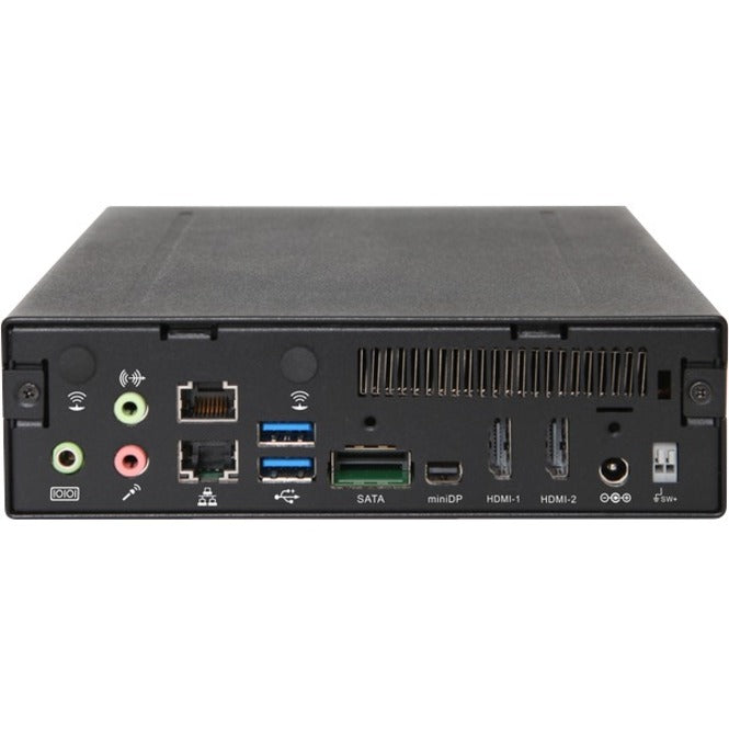 AOpen Digital Engine DE7400 Desktop Computer - Intel Core i3 6th Gen i3-6100H - Mini PC - Black 91.DEG01.A320