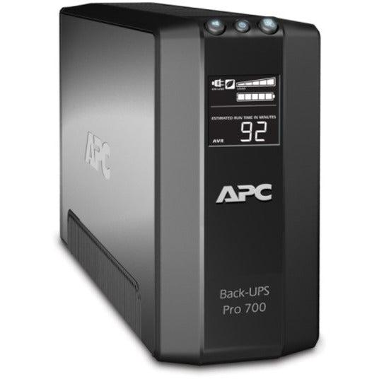 APC BR700G Back-UPS Pro 700VA Battery Backup - Tower UPS with AVR LCD Display | APC