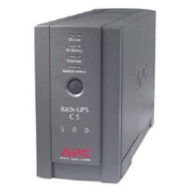 APC Back-UPS 500VA Battery Backup - Uninterruptible Power Supply | TechSoft BK500BLK