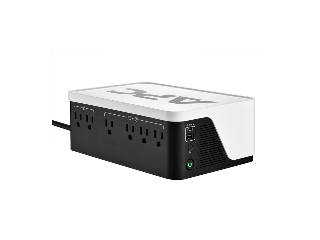 APC Back-UPS BE500G3 - UPS - USB-C + USB-A, Battery not user replaceable - AC 120 V - 300 Watt - 500 VA - output connectors: