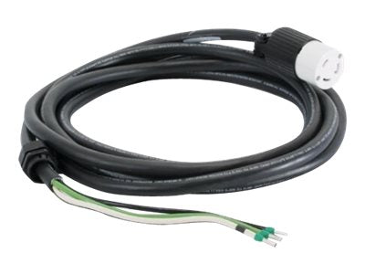APC InfraStruXure Whips - Power cable - bare wire to NEMA L6-30 (F) - 19 ft - black - Canada, United States - for