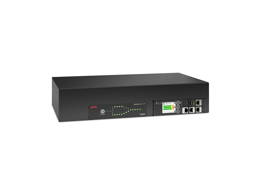 APC NetShelter - Automatic transfer switch (rack-mountable) - AC 207-253 V - 7400 VA - 1-phase - Ethernet 10/100/1000,