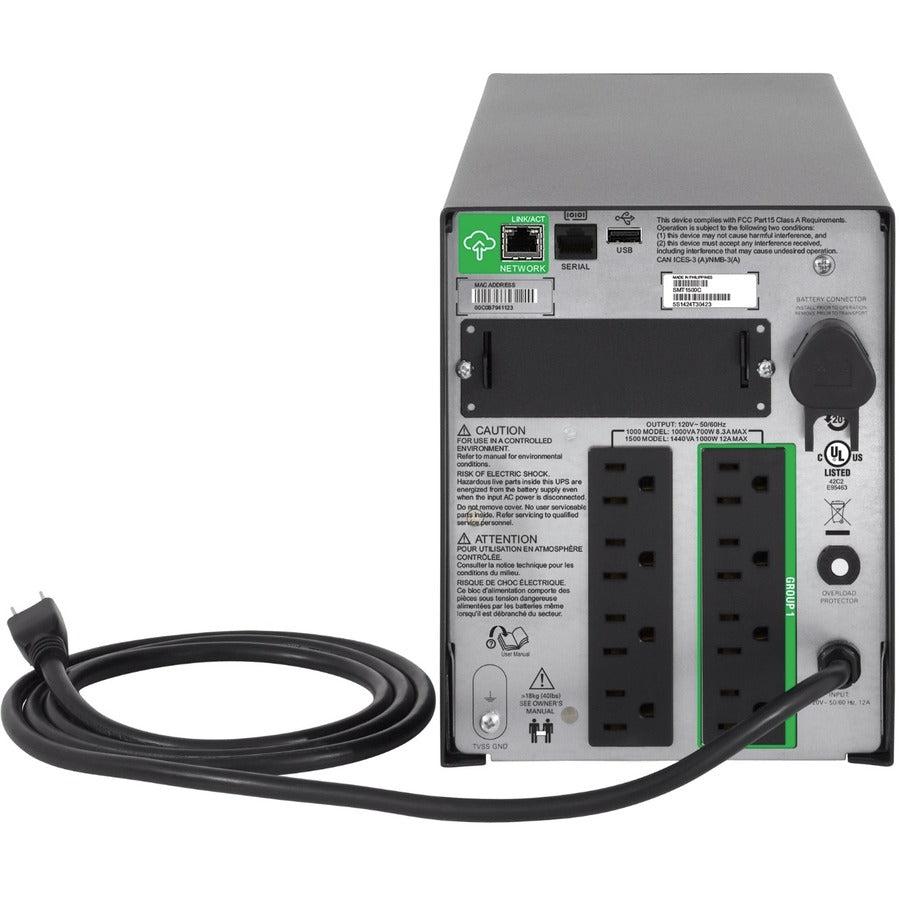 APC Smart UPS 1500VA Line Interactive Tower - Enterprise Battery Backup | Tecisoft SMT1500CUS