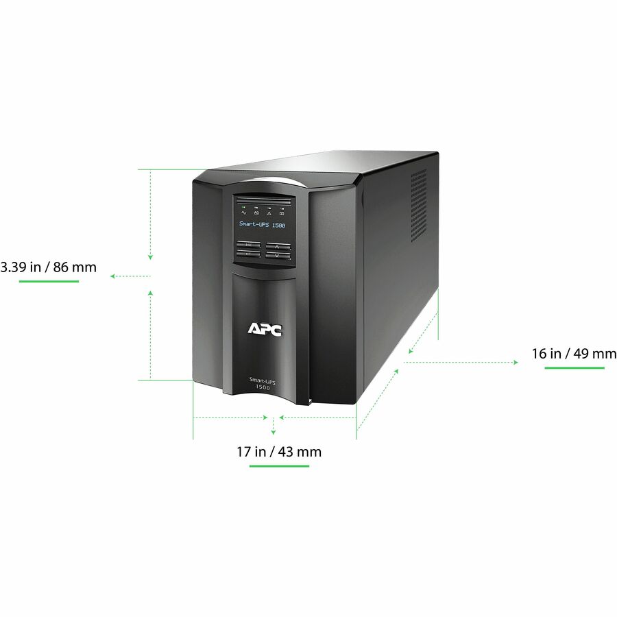 APC Smart-UPS 1500VA Tower - Line Interactive Battery Backup | TecISoft SMT1500C