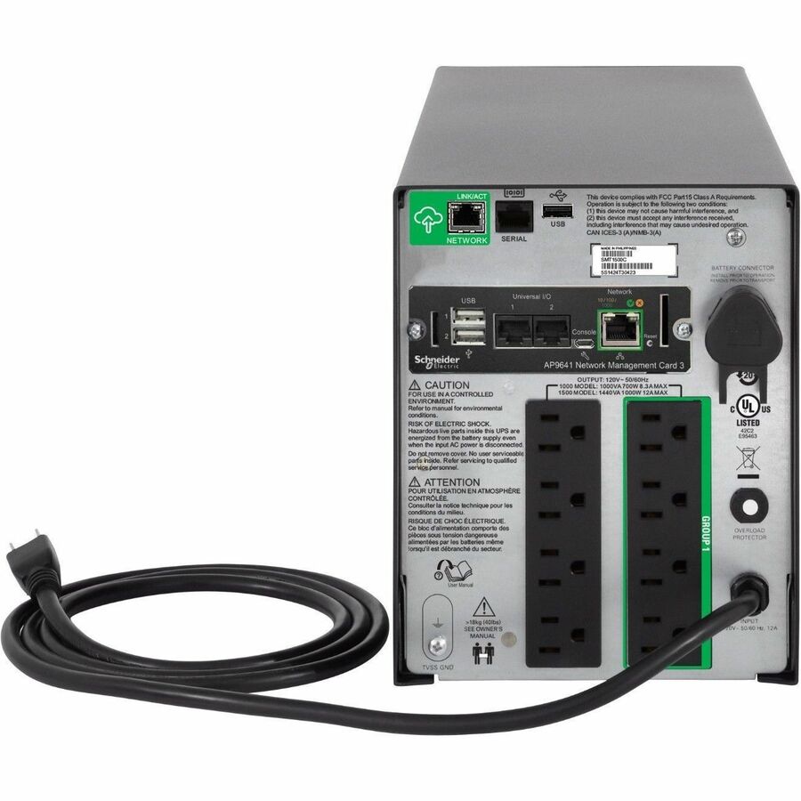 APC Smart UPS 1500VA Tower - Line Interactive Battery Backup | Tecisoft SMT1500CNC