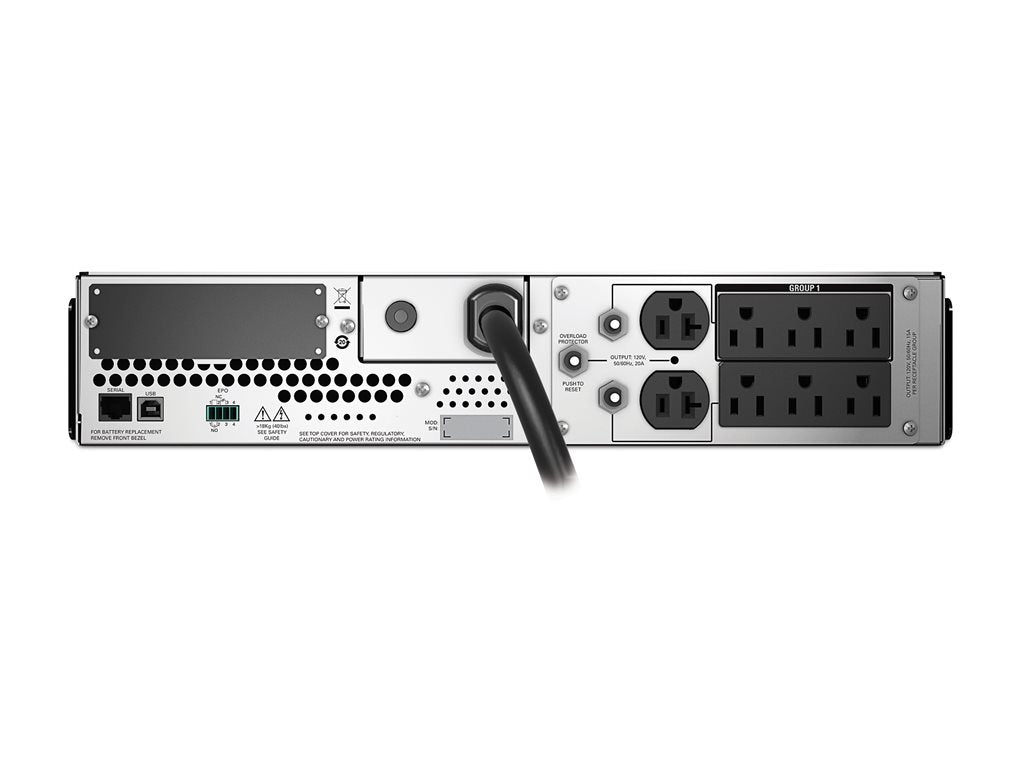 APC Smart-UPS 2200 LCD - UPS (rack-mountable) - AC 120 V - 1.98 kW - 2200 VA - RS-232, USB - output connectors: 8 - 2U -
