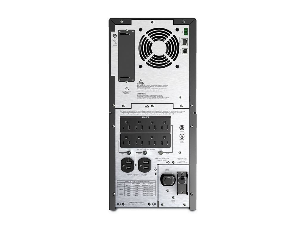 APC Smart-UPS 3000 LCD - UPS - AC 120 V - 2700 Watt - 3000 VA - RS-232, USB - output connectors: 10 - black