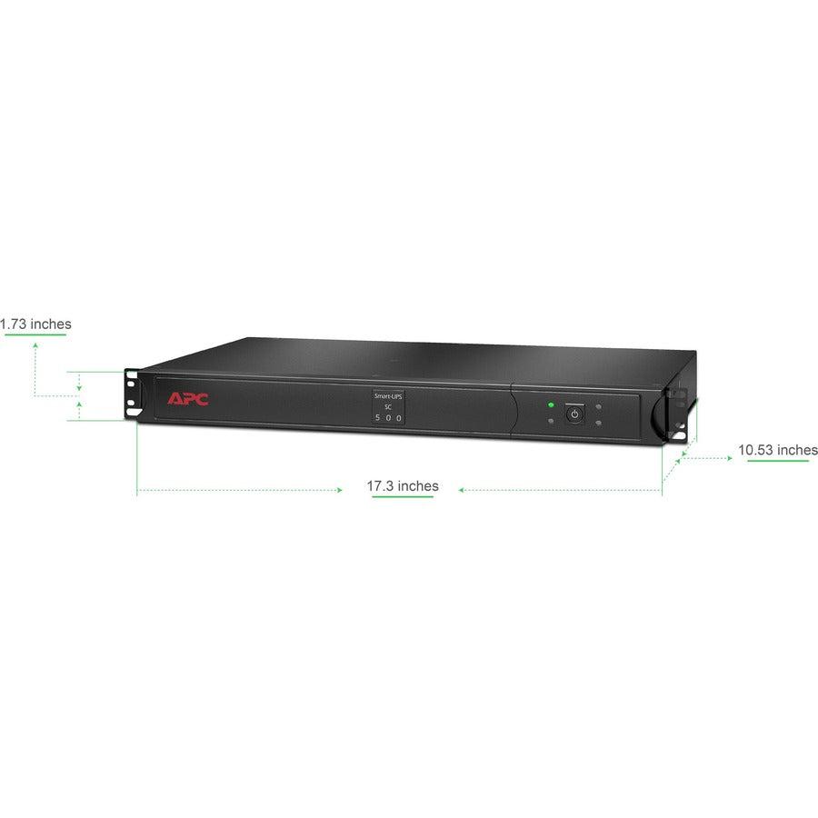 APC Smart-UPS 500VA Rackmount 1U - Reliable Server Power Backup | TecISoft SC500RM1U