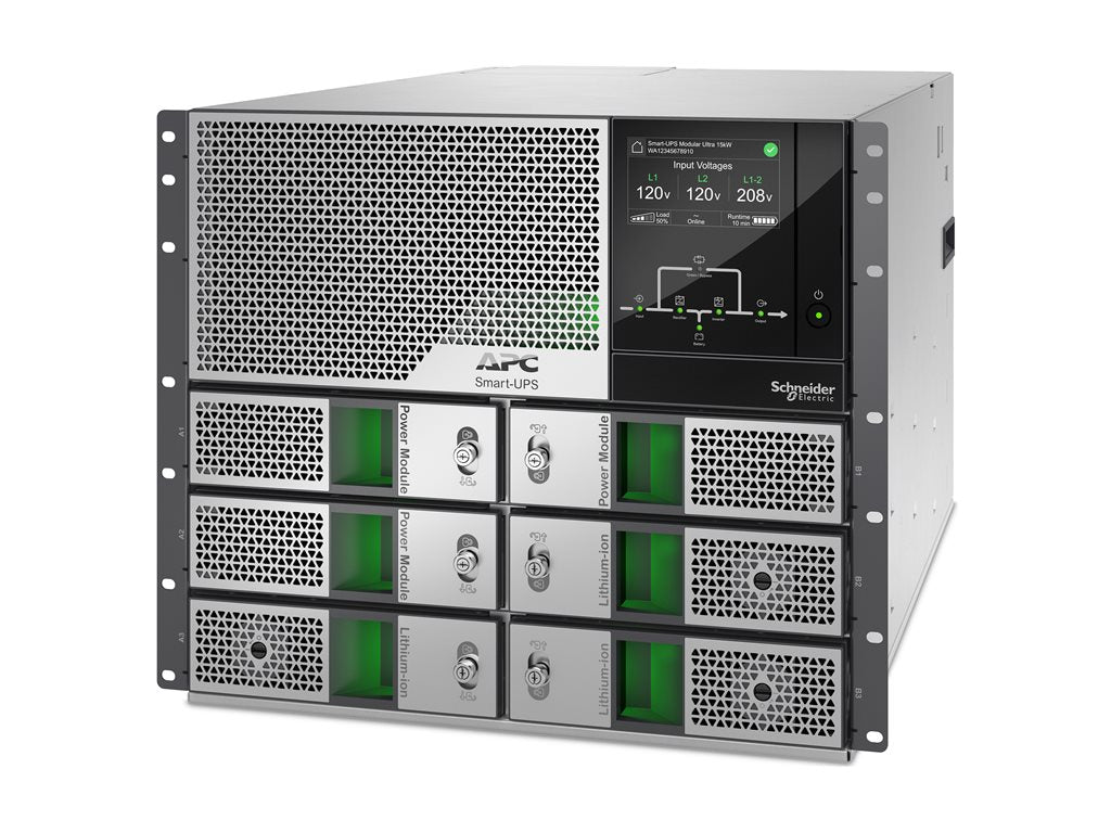 APC Smart-UPS Modular Ultra - UPS (rack-mountable) - on-line, n+1 redundant, touchscreen, network management card - AC 208/240 SRYL15K20RMXLT