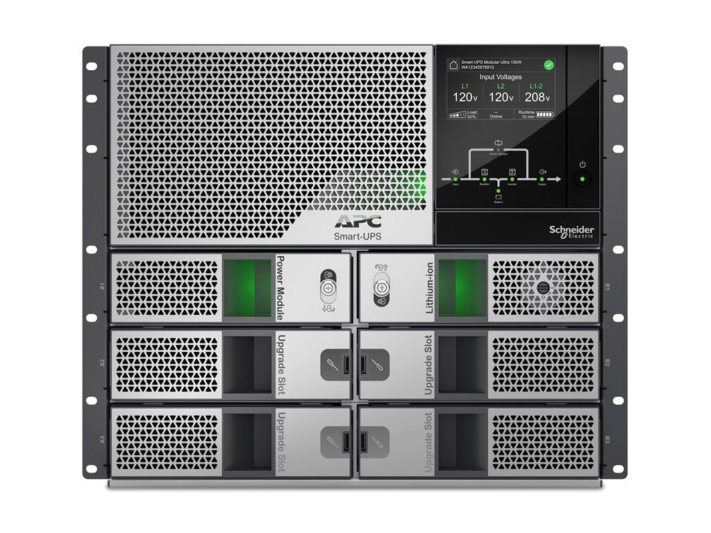 APC Smart-UPS Modular Ultra - UPS (rack-mountable) - on-line, n+1 redundant, touchscreen, network management card - AC 208/240 SRYL5K15RMXLT