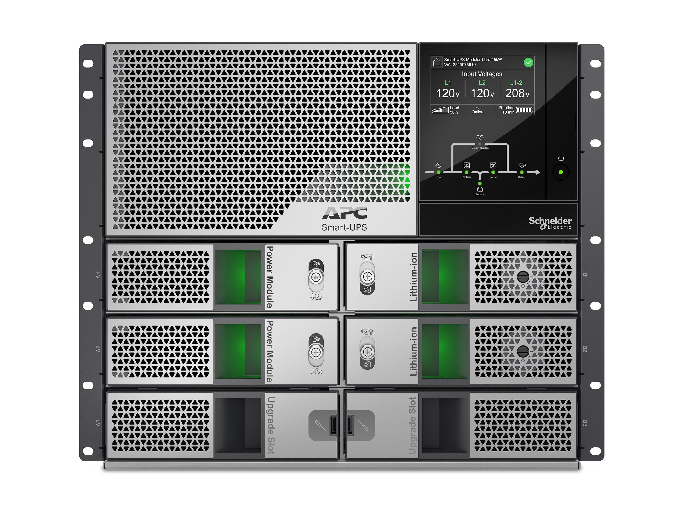 APC Smart-UPS Modular Ultra - UPS (rack-mountable) - on-line, scalable, n+1 redundant, touchscreen, network management card - SRYL10K20RMXLT