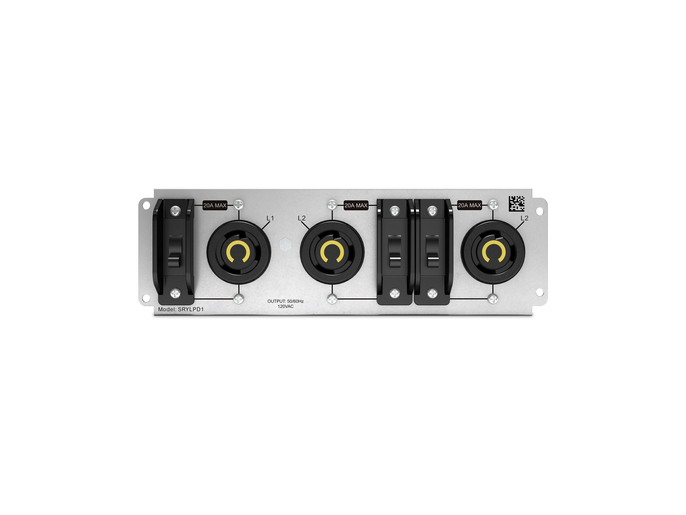 APC Smart-UPS SRYLPD1 - Backplate kit - NEMA L5-20R outlets - output connectors: 3
