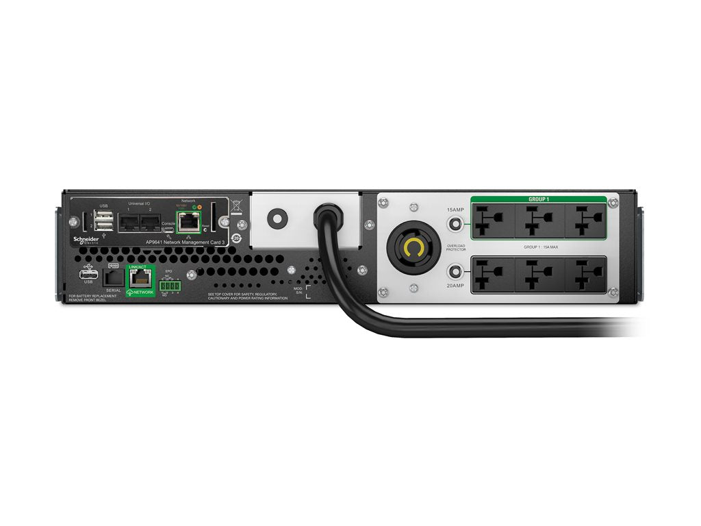 APC Smart-UPS - UPS (rack-mountable) - line interactive, lithium-ion, SmartConnect port, Network Card, AVR - AC 110/120/125 V SMTL2K2RM2UCLNC