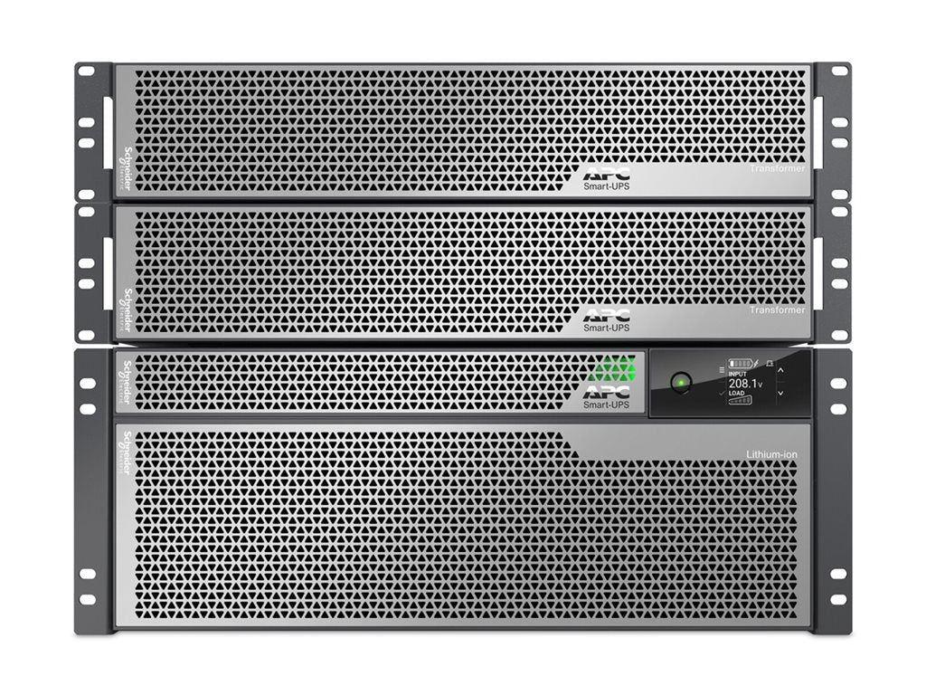 APC Smart-UPS Ultra - UPS (rack-mountable) - li-ion - AC 208 V - 10000 Watt - 10000 VA - USB - output connectors: 28 - 8U - silver SRTL10KRM4UT-5KTF2