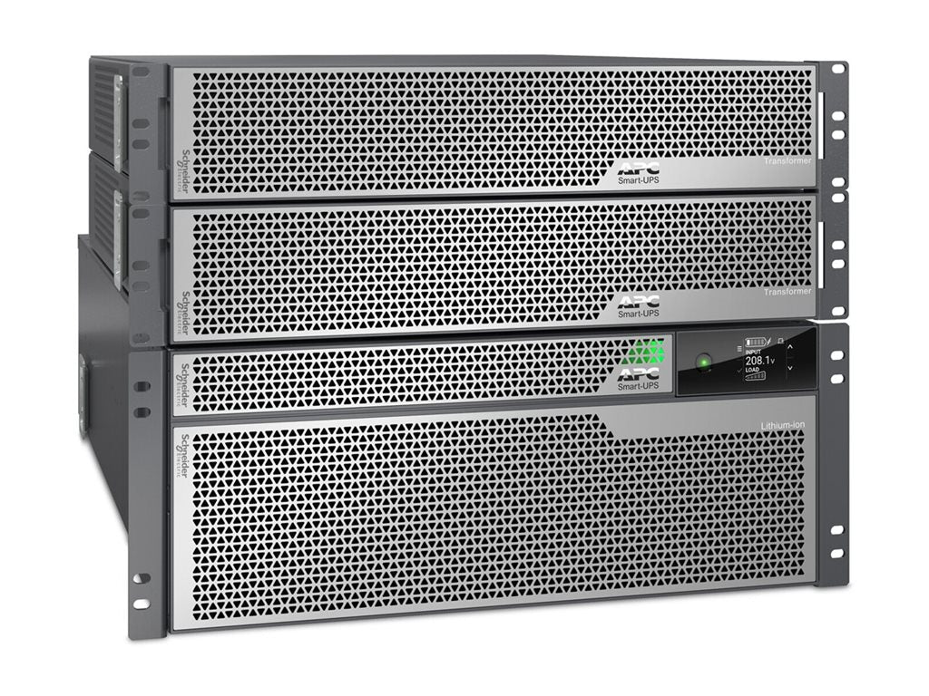 APC Smart-UPS Ultra - UPS (rack-mountable) - li-ion - AC 208 V - 10000 Watt - 10000 VA - USB - output connectors: 28 - 8U - silver SRTL10KRM4UT-5KTF2